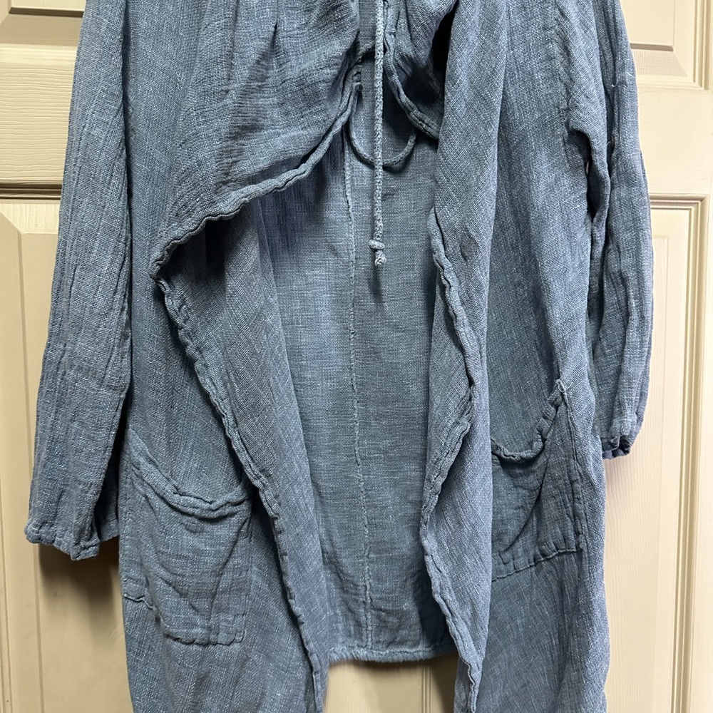 Lin Pour L’autre blue oversized shirt/cardigan